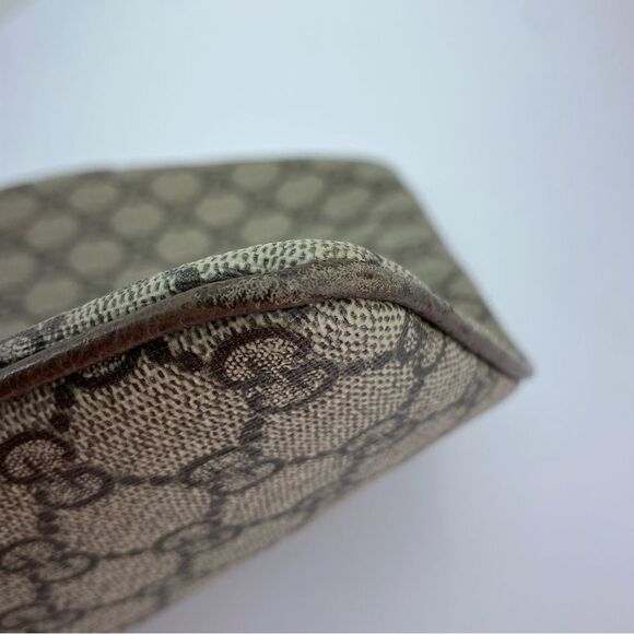 Gucci GG Supreme Monogram Large Ophidia Pouch Clutch Brown - Picture 7 of 7